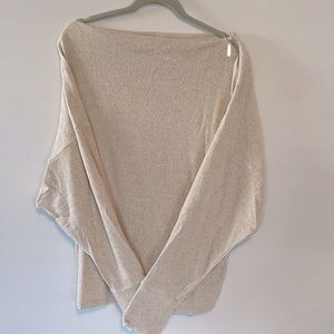 Oatmeal off the shoulder top